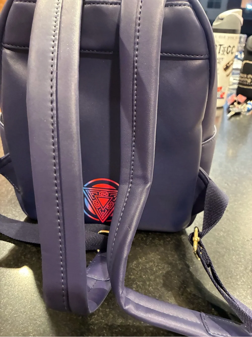 Loungefly Thor: Love and Thunder Kids Mini Backpack - Blue, Red, Yellow
